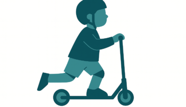 Afbeelding van kind op een step bij blog over aansprakelijkheid van scholen voor letselschade