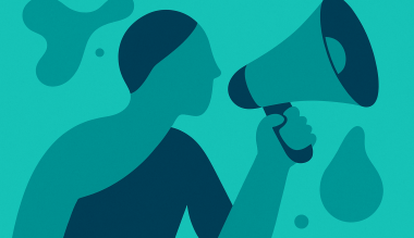 Afbeelding van man met megafoon bij blog over samen verdergaan PIV en verbond van verzekeraars